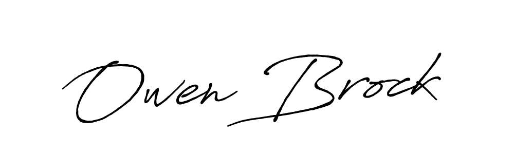 Create a beautiful signature design for name Owen Brock. With this signature (Antro_Vectra_Bolder) fonts, you can make a handwritten signature for free. Owen Brock signature style 7 images and pictures png