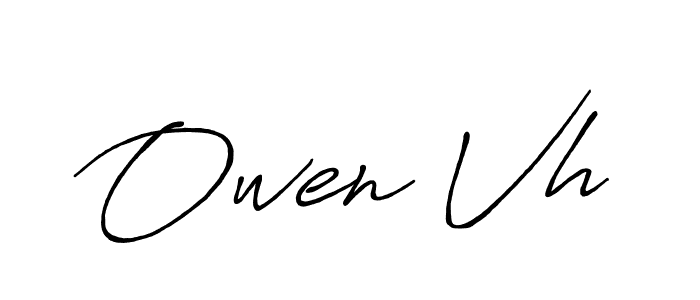 Also we have Owen Vh name is the best signature style. Create professional handwritten signature collection using Antro_Vectra_Bolder autograph style. Owen Vh signature style 7 images and pictures png