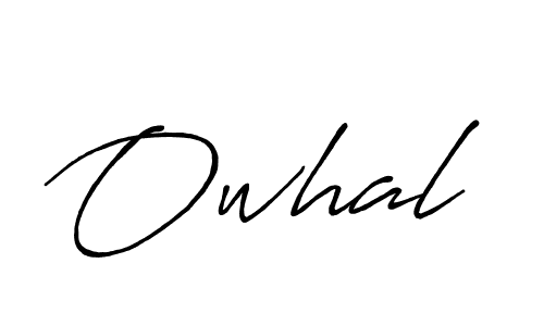 Design your own signature with our free online signature maker. With this signature software, you can create a handwritten (Antro_Vectra_Bolder) signature for name Owhal. Owhal signature style 7 images and pictures png