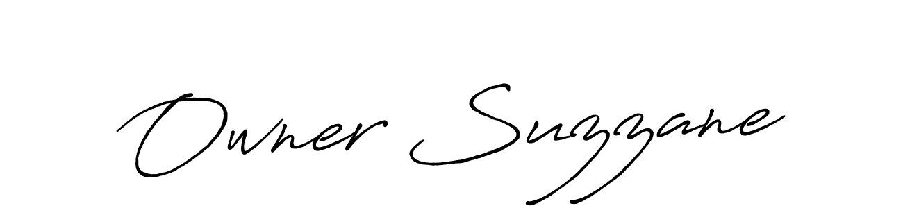 It looks lik you need a new signature style for name Owner Suzzane. Design unique handwritten (Antro_Vectra_Bolder) signature with our free signature maker in just a few clicks. Owner Suzzane signature style 7 images and pictures png