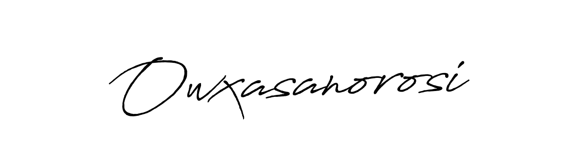 Design your own signature with our free online signature maker. With this signature software, you can create a handwritten (Antro_Vectra_Bolder) signature for name Owxasanorosi. Owxasanorosi signature style 7 images and pictures png