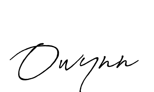 How to make Owynn name signature. Use Antro_Vectra_Bolder style for creating short signs online. This is the latest handwritten sign. Owynn signature style 7 images and pictures png