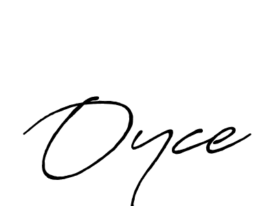 Create a beautiful signature design for name Oyce. With this signature (Antro_Vectra_Bolder) fonts, you can make a handwritten signature for free. Oyce signature style 7 images and pictures png