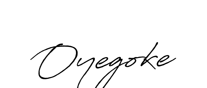 Create a beautiful signature design for name Oyegoke. With this signature (Antro_Vectra_Bolder) fonts, you can make a handwritten signature for free. Oyegoke signature style 7 images and pictures png