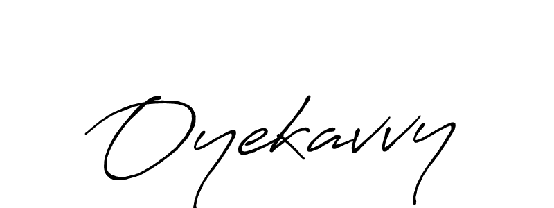 How to make Oyekavvy signature? Antro_Vectra_Bolder is a professional autograph style. Create handwritten signature for Oyekavvy name. Oyekavvy signature style 7 images and pictures png