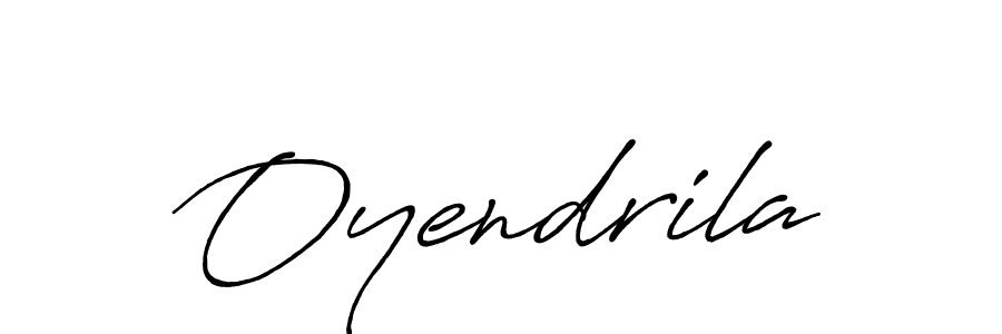 Make a beautiful signature design for name Oyendrila. With this signature (Antro_Vectra_Bolder) style, you can create a handwritten signature for free. Oyendrila signature style 7 images and pictures png