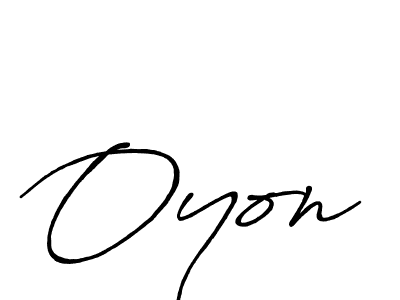 Create a beautiful signature design for name Oyon. With this signature (Antro_Vectra_Bolder) fonts, you can make a handwritten signature for free. Oyon signature style 7 images and pictures png