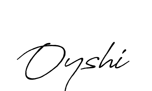 Use a signature maker to create a handwritten signature online. With this signature software, you can design (Antro_Vectra_Bolder) your own signature for name Oyshi. Oyshi signature style 7 images and pictures png