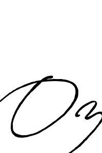 Oz stylish signature style. Best Handwritten Sign (Antro_Vectra_Bolder) for my name. Handwritten Signature Collection Ideas for my name Oz. Oz signature style 7 images and pictures png