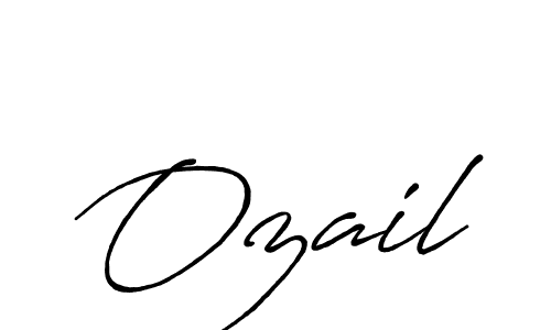 It looks lik you need a new signature style for name Ozail. Design unique handwritten (Antro_Vectra_Bolder) signature with our free signature maker in just a few clicks. Ozail signature style 7 images and pictures png