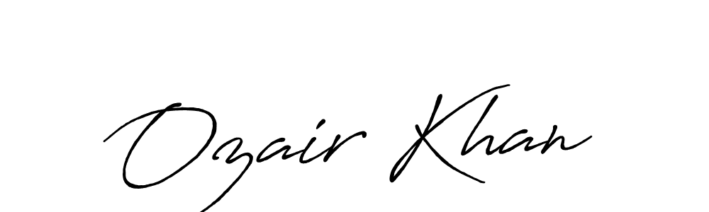 The best way (Antro_Vectra_Bolder) to make a short signature is to pick only two or three words in your name. The name Ozair Khan include a total of six letters. For converting this name. Ozair Khan signature style 7 images and pictures png