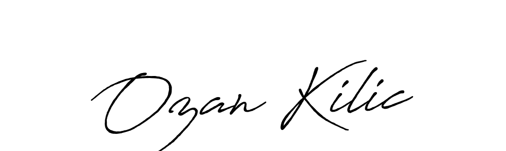 Also we have Ozan Kilic name is the best signature style. Create professional handwritten signature collection using Antro_Vectra_Bolder autograph style. Ozan Kilic signature style 7 images and pictures png