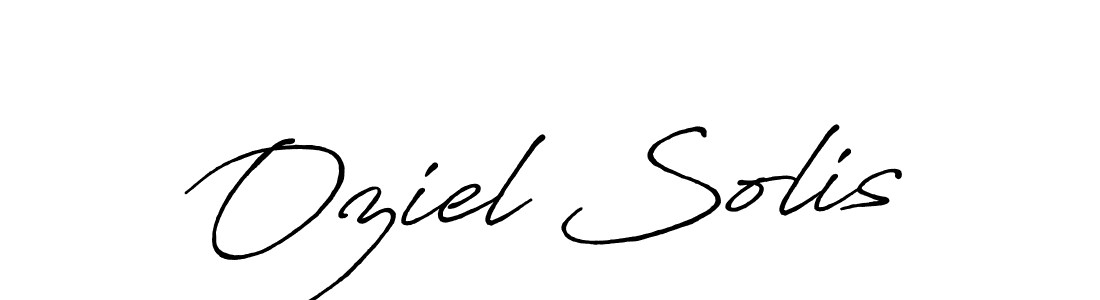 Also we have Oziel Solis name is the best signature style. Create professional handwritten signature collection using Antro_Vectra_Bolder autograph style. Oziel Solis signature style 7 images and pictures png
