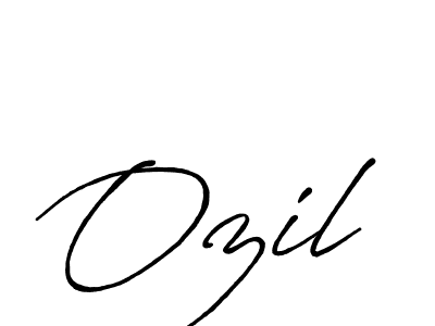 Make a beautiful signature design for name Ozil. With this signature (Antro_Vectra_Bolder) style, you can create a handwritten signature for free. Ozil signature style 7 images and pictures png