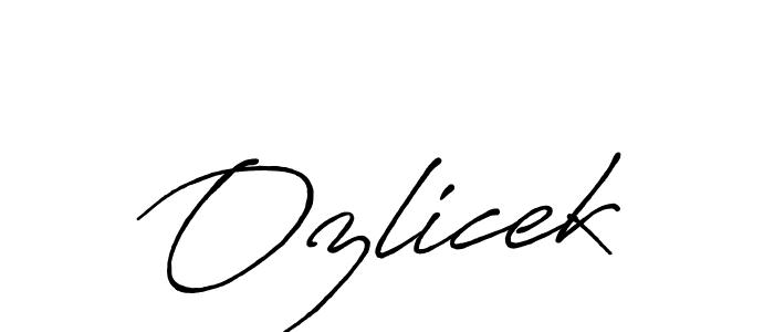 if you are searching for the best signature style for your name Ozlicek. so please give up your signature search. here we have designed multiple signature styles  using Antro_Vectra_Bolder. Ozlicek signature style 7 images and pictures png