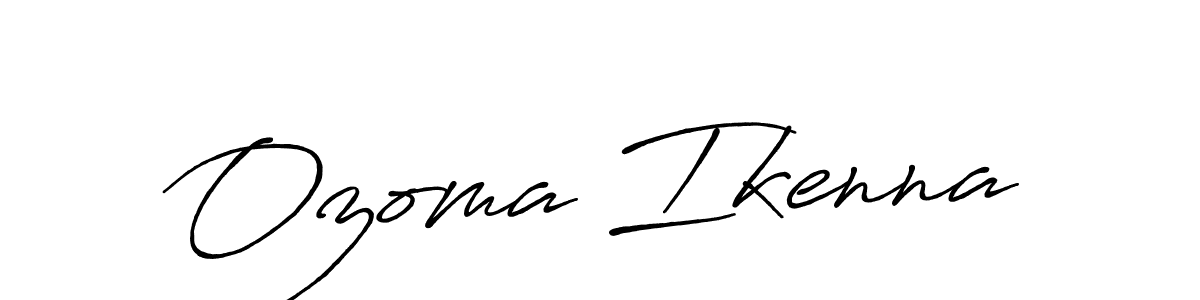 Ozoma Ikenna stylish signature style. Best Handwritten Sign (Antro_Vectra_Bolder) for my name. Handwritten Signature Collection Ideas for my name Ozoma Ikenna. Ozoma Ikenna signature style 7 images and pictures png