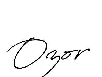 How to make Ozor name signature. Use Antro_Vectra_Bolder style for creating short signs online. This is the latest handwritten sign. Ozor signature style 7 images and pictures png