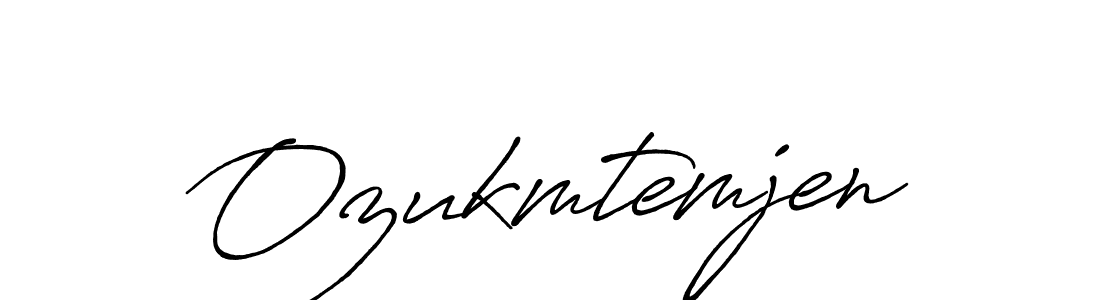 How to make Ozukmtemjen name signature. Use Antro_Vectra_Bolder style for creating short signs online. This is the latest handwritten sign. Ozukmtemjen signature style 7 images and pictures png