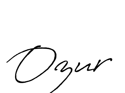 How to make Ozur signature? Antro_Vectra_Bolder is a professional autograph style. Create handwritten signature for Ozur name. Ozur signature style 7 images and pictures png