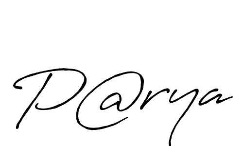 The best way (Antro_Vectra_Bolder) to make a short signature is to pick only two or three words in your name. The name P@rya include a total of six letters. For converting this name. P@rya signature style 7 images and pictures png