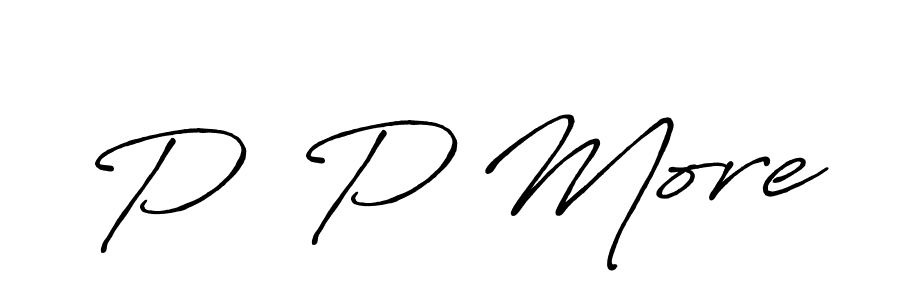 How to make P  P More signature? Antro_Vectra_Bolder is a professional autograph style. Create handwritten signature for P  P More name. P  P More signature style 7 images and pictures png