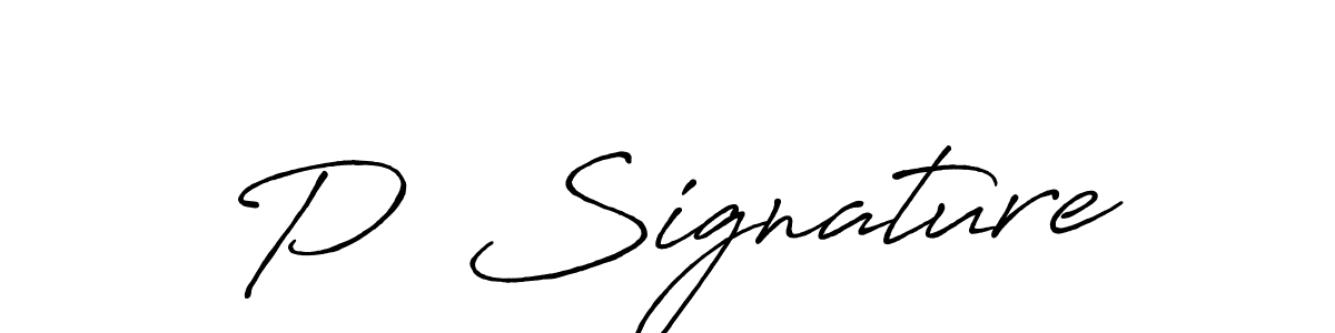 How to Draw P  Signature signature style? Antro_Vectra_Bolder is a latest design signature styles for name P  Signature. P  Signature signature style 7 images and pictures png