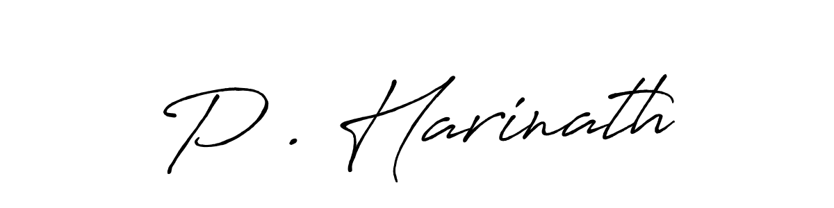 Use a signature maker to create a handwritten signature online. With this signature software, you can design (Antro_Vectra_Bolder) your own signature for name P . Harinath. P . Harinath signature style 7 images and pictures png