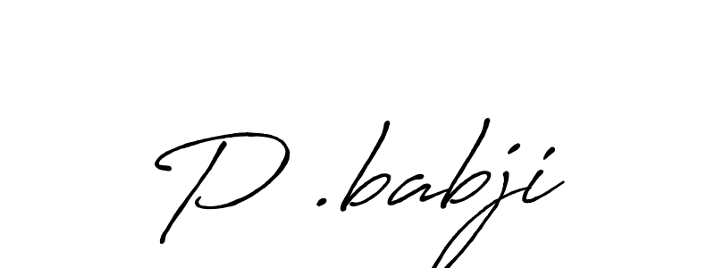 Antro_Vectra_Bolder is a professional signature style that is perfect for those who want to add a touch of class to their signature. It is also a great choice for those who want to make their signature more unique. Get P .babji name to fancy signature for free. P .babji signature style 7 images and pictures png