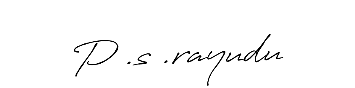 Similarly Antro_Vectra_Bolder is the best handwritten signature design. Signature creator online .You can use it as an online autograph creator for name P .s .rayudu. P .s .rayudu signature style 7 images and pictures png