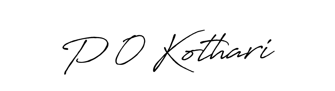 Use a signature maker to create a handwritten signature online. With this signature software, you can design (Antro_Vectra_Bolder) your own signature for name P 0 Kothari. P 0 Kothari signature style 7 images and pictures png