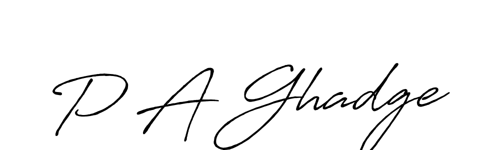 Make a beautiful signature design for name P A Ghadge. Use this online signature maker to create a handwritten signature for free. P A Ghadge signature style 7 images and pictures png