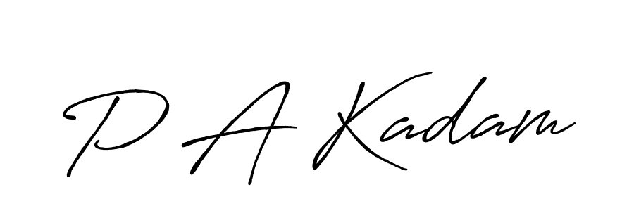 Make a beautiful signature design for name P A Kadam. Use this online signature maker to create a handwritten signature for free. P A Kadam signature style 7 images and pictures png