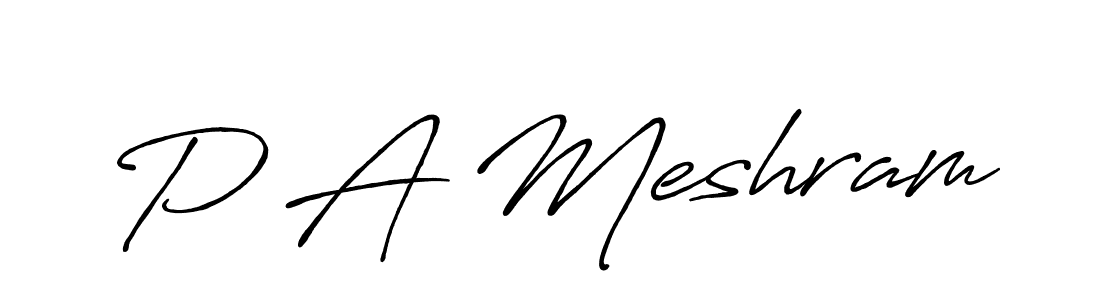Best and Professional Signature Style for P A Meshram. Antro_Vectra_Bolder Best Signature Style Collection. P A Meshram signature style 7 images and pictures png
