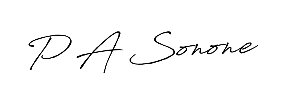 You should practise on your own different ways (Antro_Vectra_Bolder) to write your name (P A Sonone) in signature. don't let someone else do it for you. P A Sonone signature style 7 images and pictures png