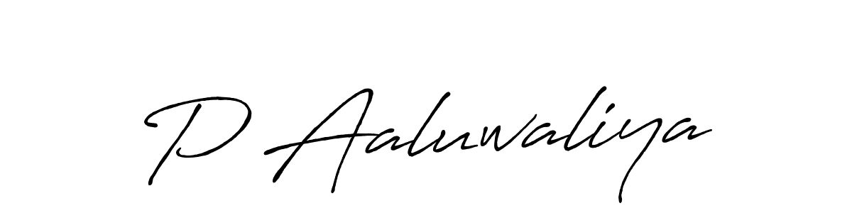 Make a beautiful signature design for name P Aaluwaliya. Use this online signature maker to create a handwritten signature for free. P Aaluwaliya signature style 7 images and pictures png