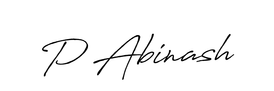 Make a beautiful signature design for name P Abinash. With this signature (Antro_Vectra_Bolder) style, you can create a handwritten signature for free. P Abinash signature style 7 images and pictures png