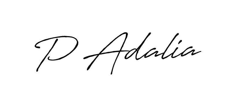 Also we have P Adalia name is the best signature style. Create professional handwritten signature collection using Antro_Vectra_Bolder autograph style. P Adalia signature style 7 images and pictures png