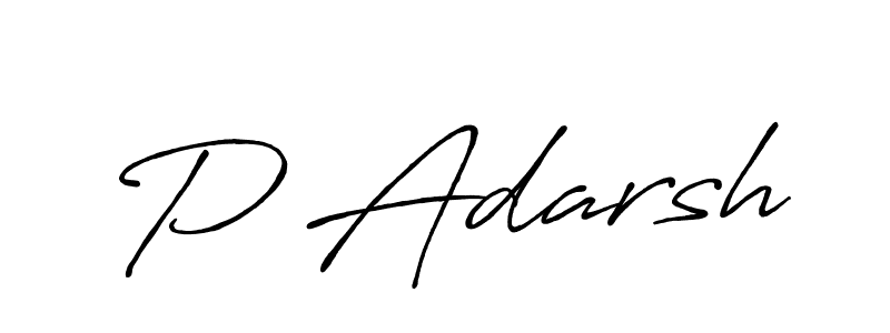 Also You can easily find your signature by using the search form. We will create P Adarsh name handwritten signature images for you free of cost using Antro_Vectra_Bolder sign style. P Adarsh signature style 7 images and pictures png