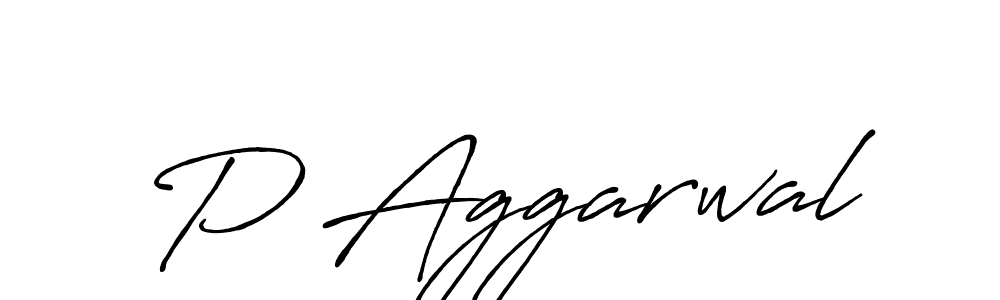 How to make P Aggarwal signature? Antro_Vectra_Bolder is a professional autograph style. Create handwritten signature for P Aggarwal name. P Aggarwal signature style 7 images and pictures png