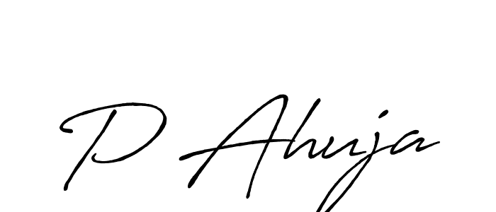 Also You can easily find your signature by using the search form. We will create P Ahuja name handwritten signature images for you free of cost using Antro_Vectra_Bolder sign style. P Ahuja signature style 7 images and pictures png