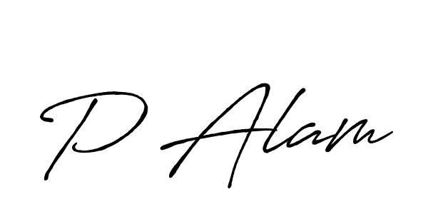 if you are searching for the best signature style for your name P Alam. so please give up your signature search. here we have designed multiple signature styles  using Antro_Vectra_Bolder. P Alam signature style 7 images and pictures png