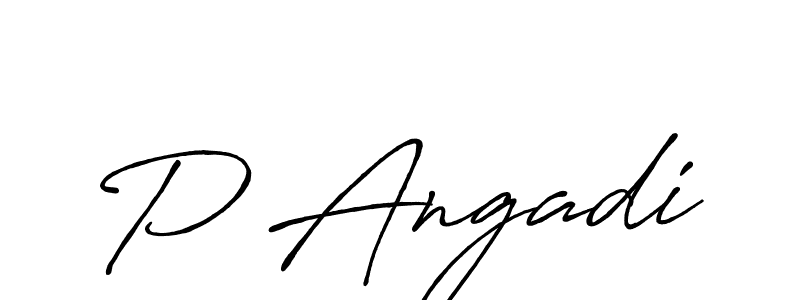 Similarly Antro_Vectra_Bolder is the best handwritten signature design. Signature creator online .You can use it as an online autograph creator for name P Angadi. P Angadi signature style 7 images and pictures png