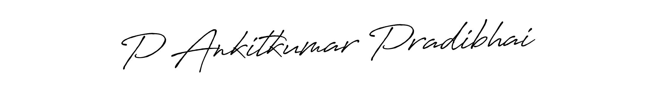 Make a beautiful signature design for name P Ankitkumar Pradibhai. With this signature (Antro_Vectra_Bolder) style, you can create a handwritten signature for free. P Ankitkumar Pradibhai signature style 7 images and pictures png