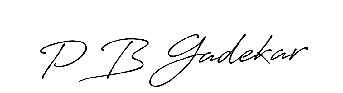 Best and Professional Signature Style for P B Gadekar. Antro_Vectra_Bolder Best Signature Style Collection. P B Gadekar signature style 7 images and pictures png