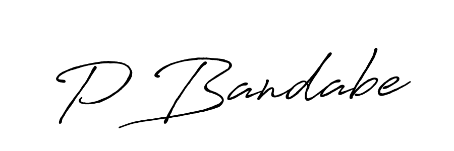 Make a beautiful signature design for name P Bandabe. Use this online signature maker to create a handwritten signature for free. P Bandabe signature style 7 images and pictures png