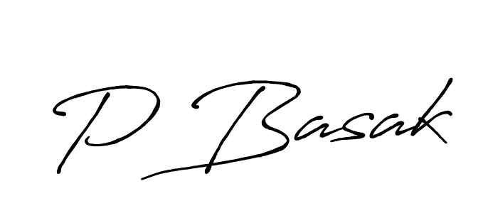 Use a signature maker to create a handwritten signature online. With this signature software, you can design (Antro_Vectra_Bolder) your own signature for name P Basak. P Basak signature style 7 images and pictures png