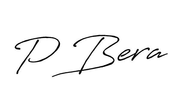 Make a beautiful signature design for name P Bera. With this signature (Antro_Vectra_Bolder) style, you can create a handwritten signature for free. P Bera signature style 7 images and pictures png