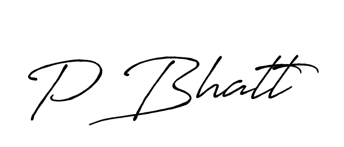 Make a beautiful signature design for name P Bhatt. Use this online signature maker to create a handwritten signature for free. P Bhatt signature style 7 images and pictures png