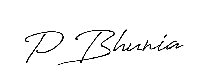 You should practise on your own different ways (Antro_Vectra_Bolder) to write your name (P Bhunia) in signature. don't let someone else do it for you. P Bhunia signature style 7 images and pictures png