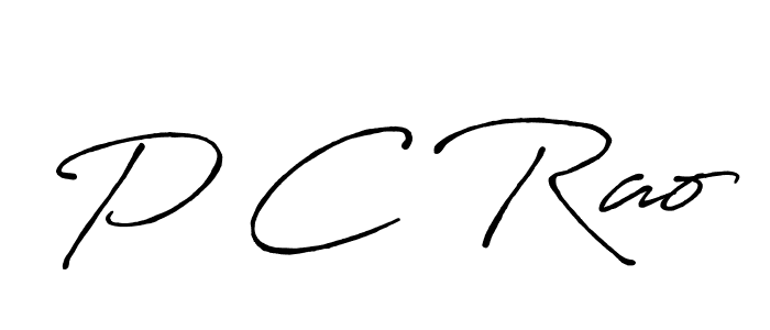 Create a beautiful signature design for name P C Rao. With this signature (Antro_Vectra_Bolder) fonts, you can make a handwritten signature for free. P C Rao signature style 7 images and pictures png